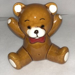 Vintage Teddy bear ceramic wall decor for kids